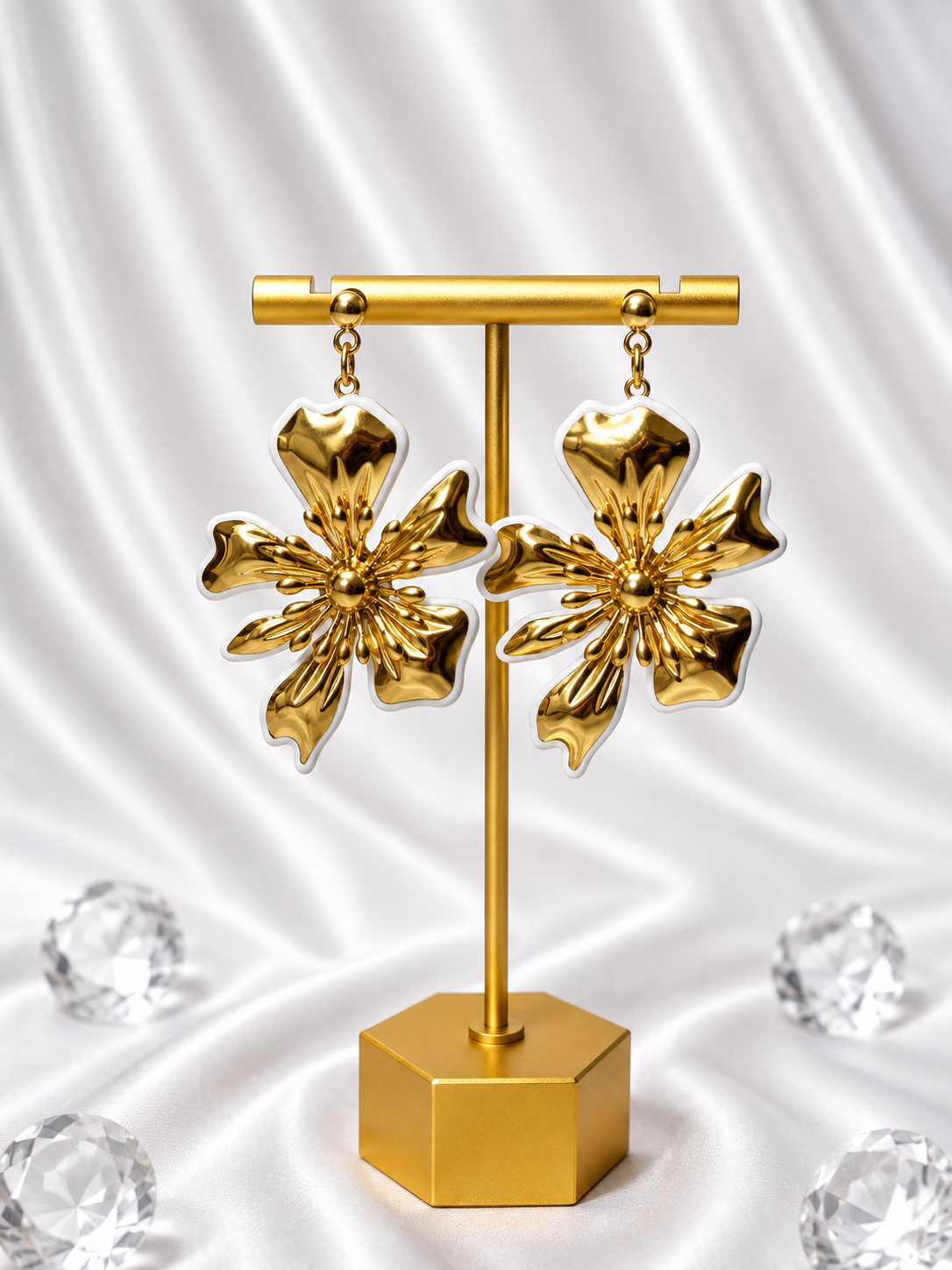 Boucles d'oreilles Fleur