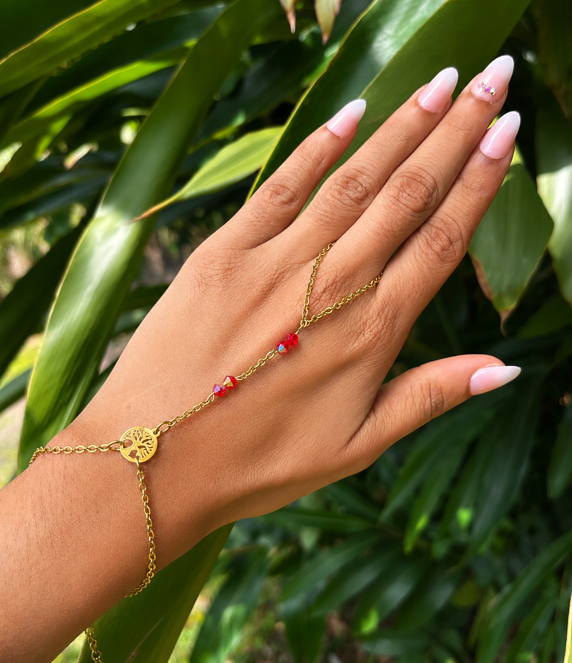 Chaîne de main Arbre de vie personnalisable – Couleurs au choix