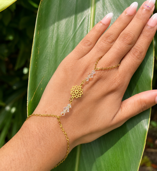 Chaîne de main Flora personnalisable – Couleurs au choix