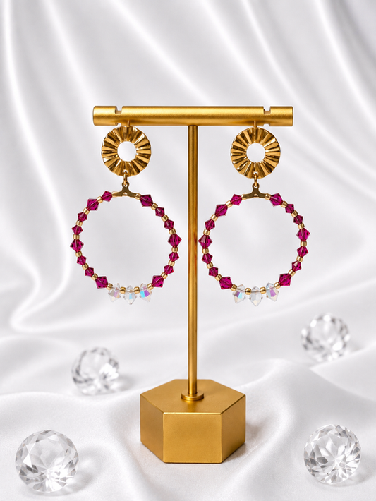 Boucles d'oreilles Rosa