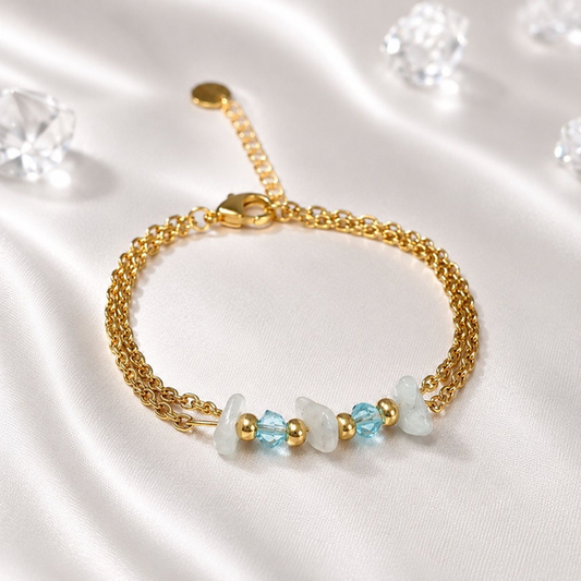 Bracelet Aigue-marie